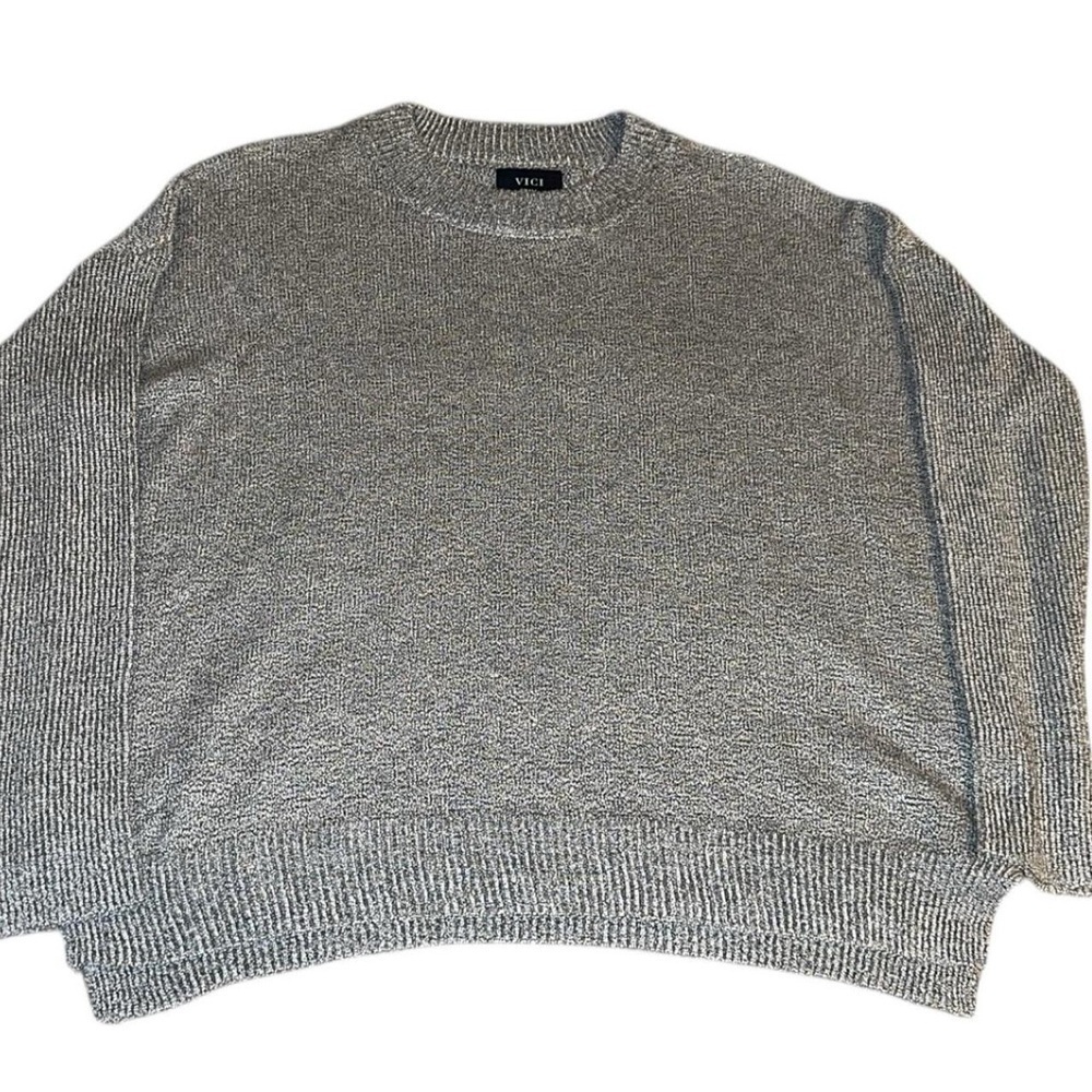 Vici Gray Women's Cowl Neck Sweater
